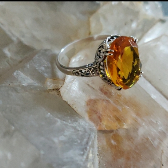 Jewelry - Citrine Sterling Silver Ring